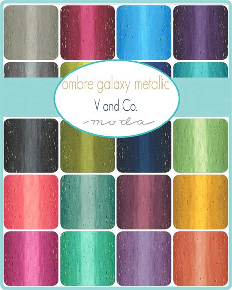 ombre galaxy metallic fabric